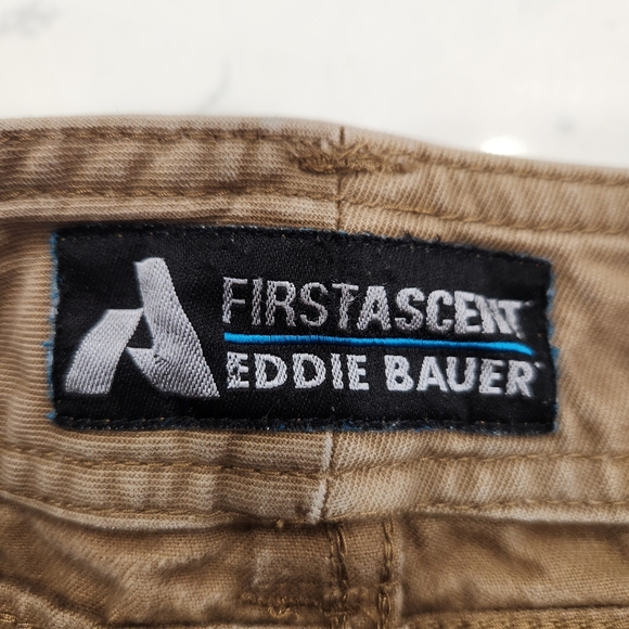 Eddie Bauer First Ascent Pants Mens 34x32 Fits 34x31 Tan Outdoor Hiking Cotton - Picture 7 of 13